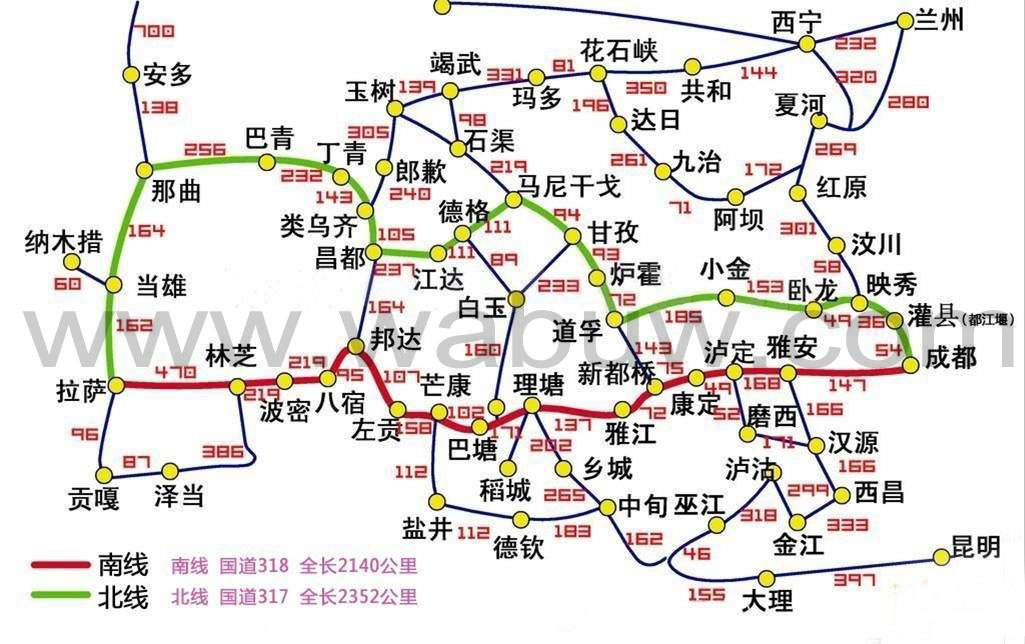 川藏線地圖 自駕游秘器